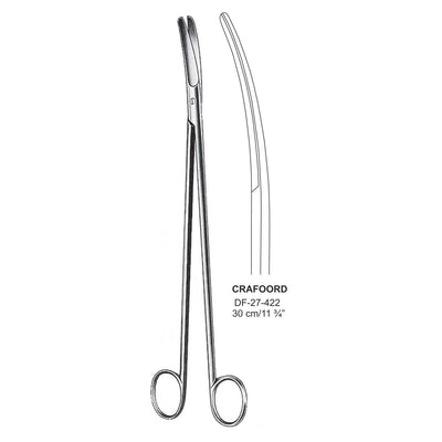 Crafoord Vascular Scissor, Curved, 30cm (DF-27-422) by Dr. Frigz