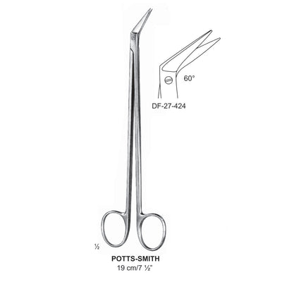 Potts-Smith Vascular Scissor, Angled At 60 Degree, 19cm (DF-27-424)