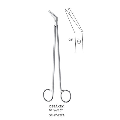 Debakey Scissors, 16cm- Angled 25 Degree (DF-27-427A)