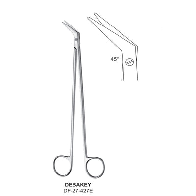 Debakey Scissors, 23Cm- Angled 45 Degrees  (DF-27-427E) by Dr. Frigz