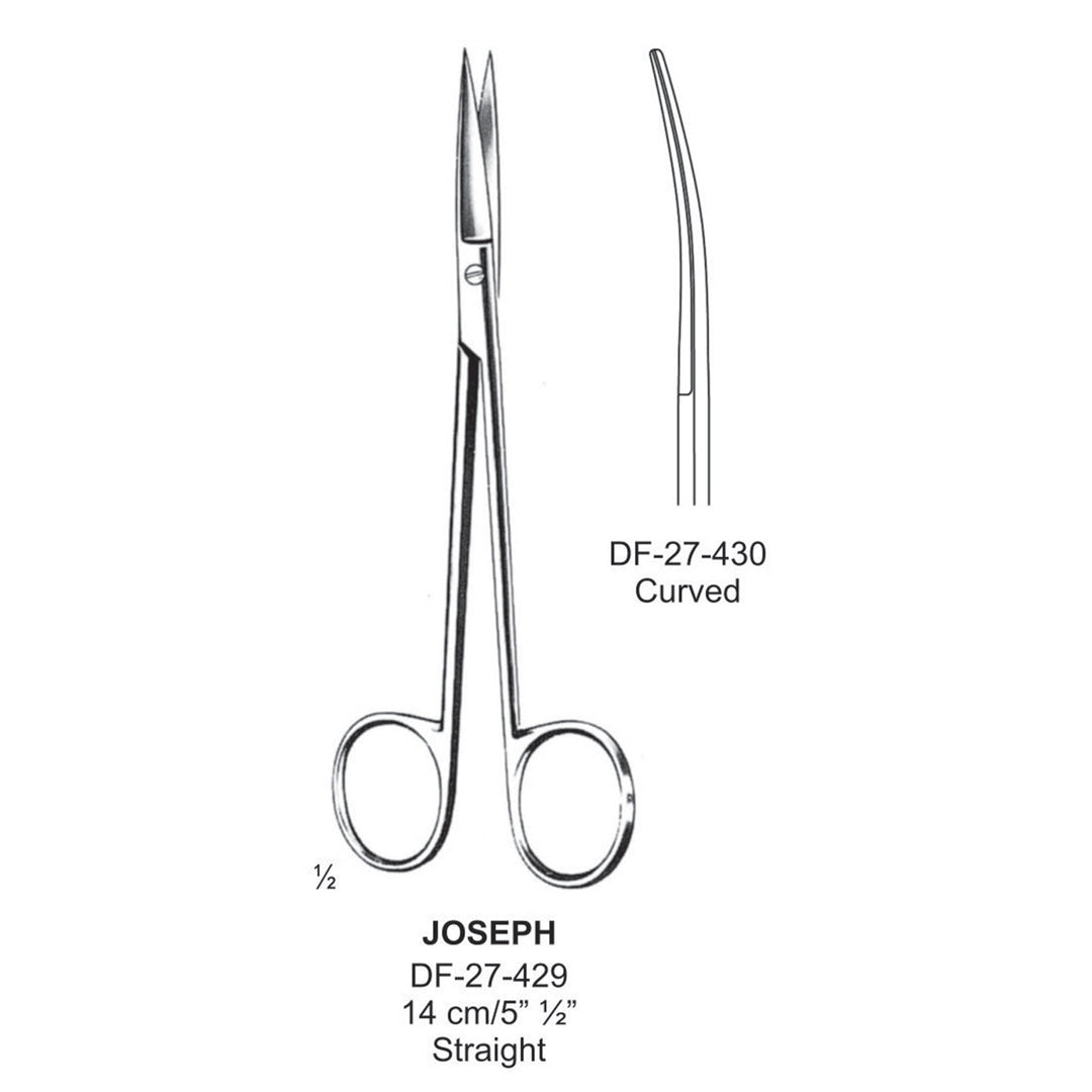 Joseph Scissor, Straight, 14cm  (DF-27-429) by Dr. Frigz