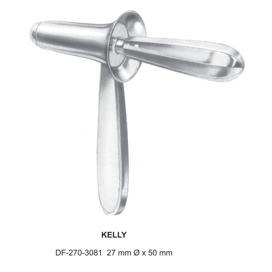 Kelly Rectal Specula, 27 X 50mm (DF-270-3081) by Dr. Frigz