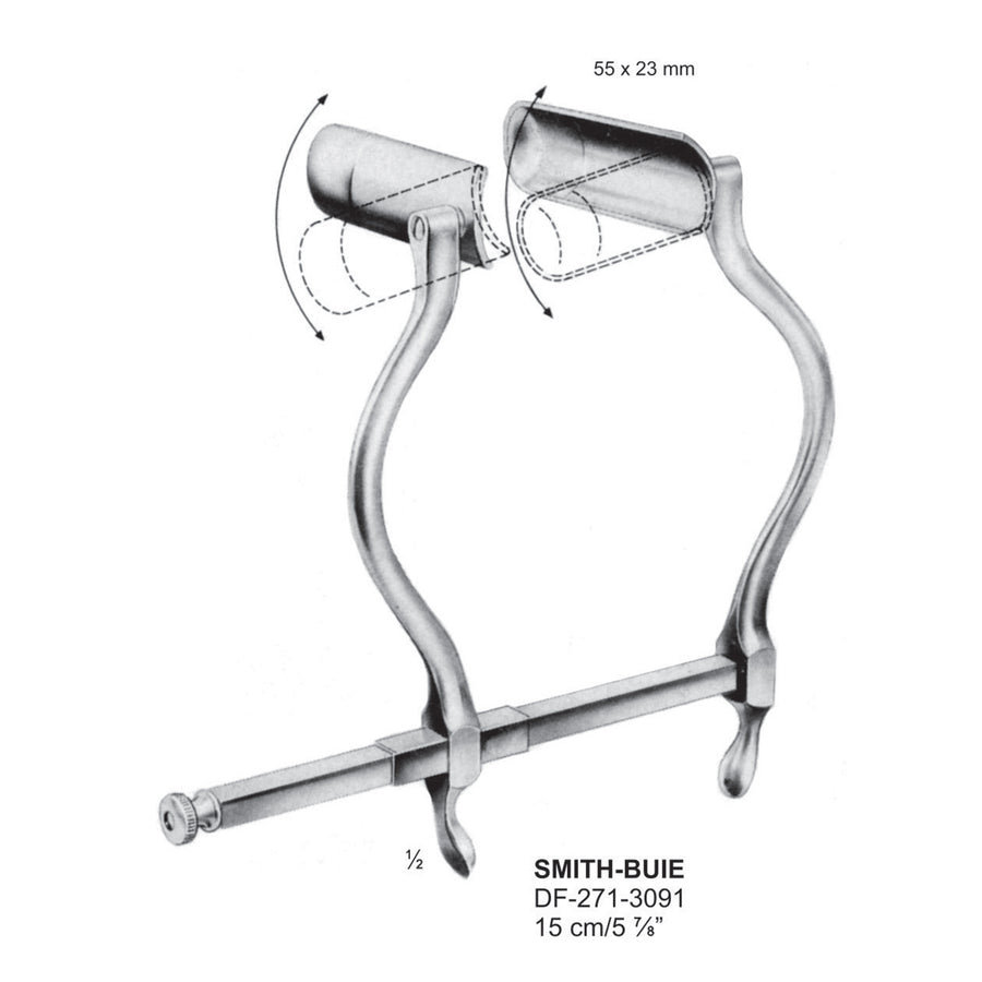 Smith Buie  Retractors 15cm With Swivel Blades , 56 X 23mm (DF-271-3091) by Dr. Frigz