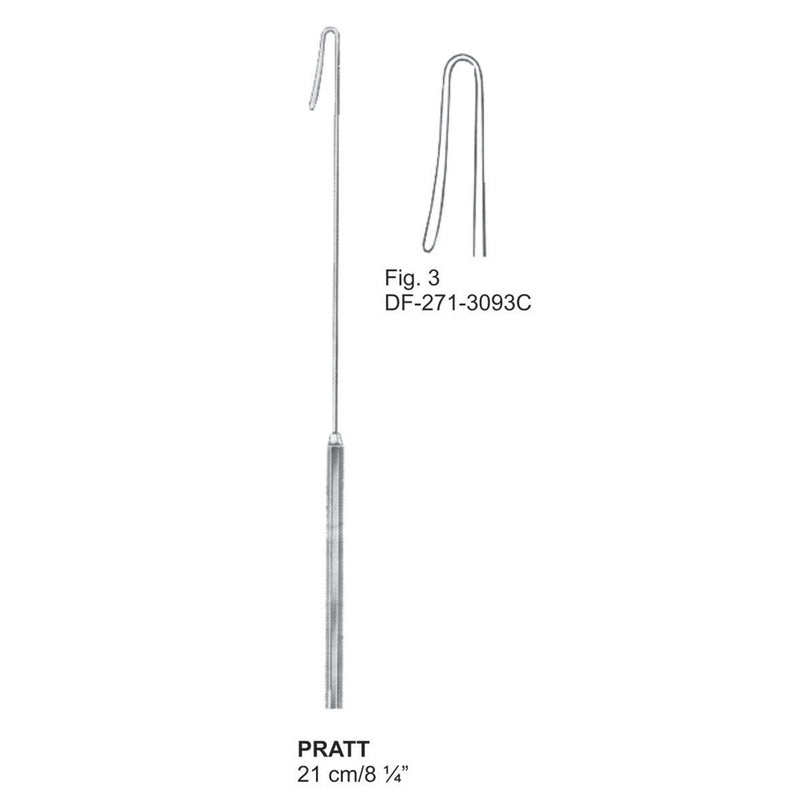 Pratt Cystic Hooks 21Cm, Fig.3 (DF-271-3093C) by Dr. Frigz
