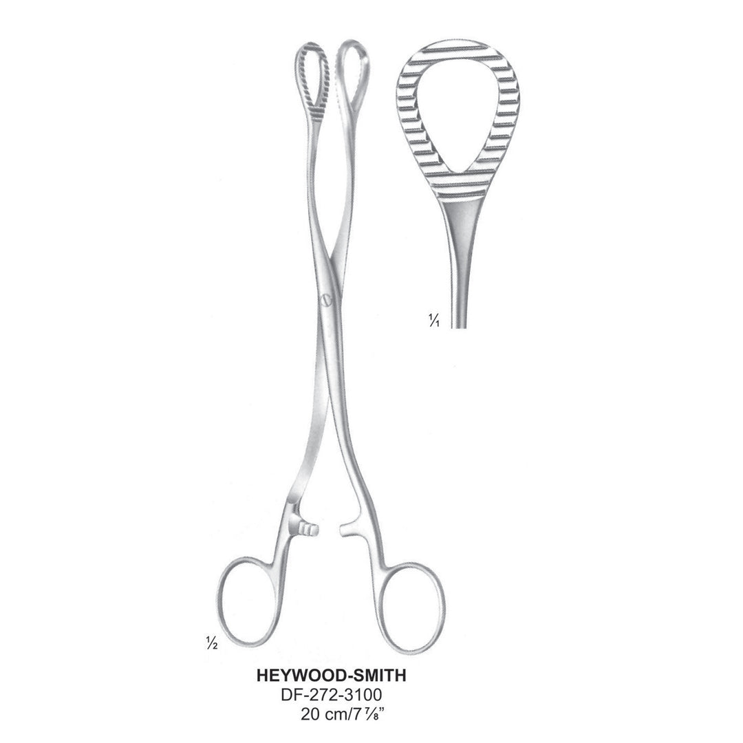 HEYWOOD-SMITH UTERINE POLYPUS FORCEPS WITH SCREW 25cm  (DF-272-3100) by Dr. Frigz