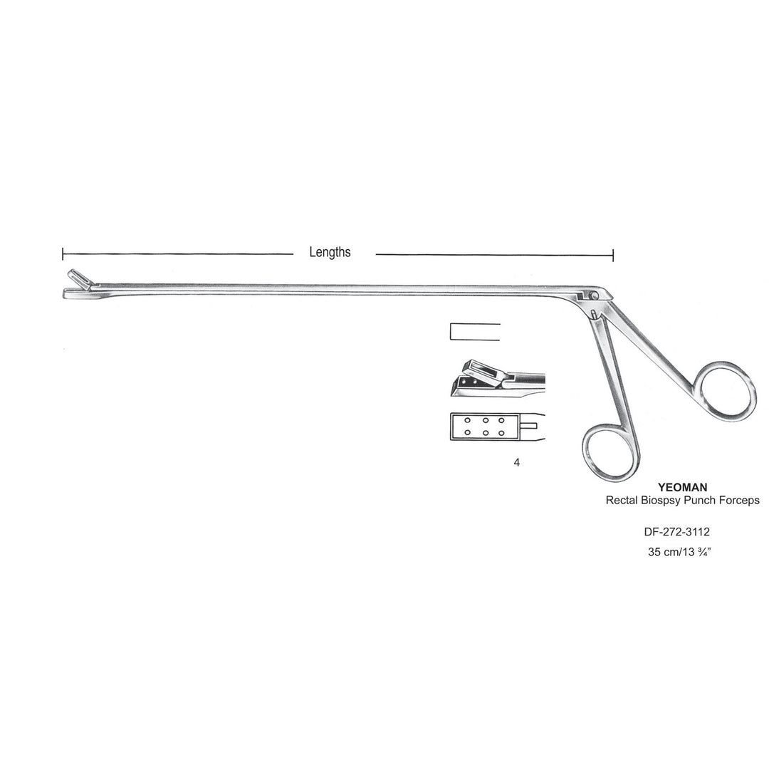 Yeoman Rectal Biopsy Punch Forceps, 35cm  (DF-272-3112) by Dr. Frigz