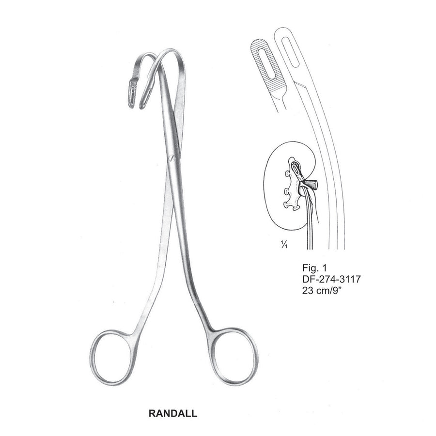 Randall Kidney Stone Forceps Fig.1, 23cm  (DF-274-3117) by Dr. Frigz