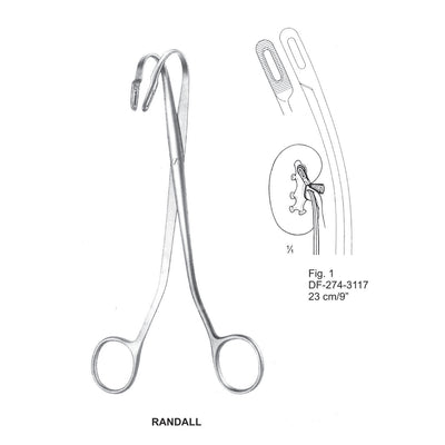 Randall Kidney Stone Forceps Fig.1, 23cm  (DF-274-3117)