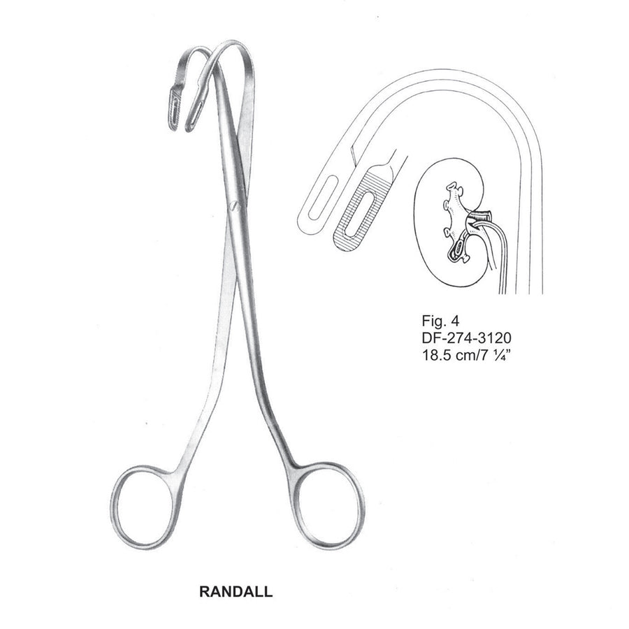Randall Kidney Stone Forceps Fig.4, 18.5 (DF-274-3120) by Dr. Frigz