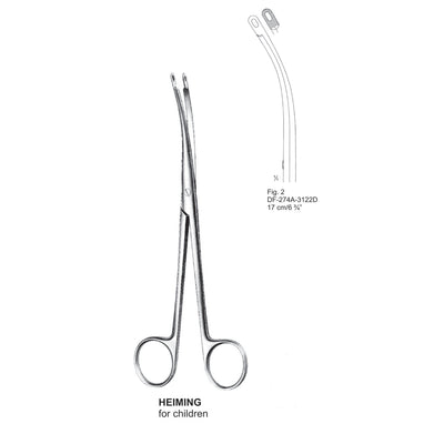 Heiming Kidney Stone Forceps For Children, 17cm (DF-274A-3122D)