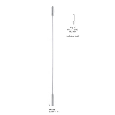 Bakes Gall Duct Dilators, 30cm Fig.2 , 2mm (DF-277-3150)