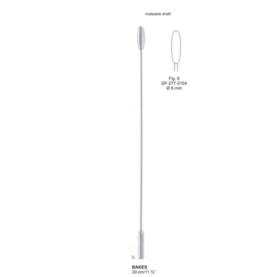 Bakes Gall Duct Dilators, 30cm Fig.6 , 6mm (DF-277-3154)