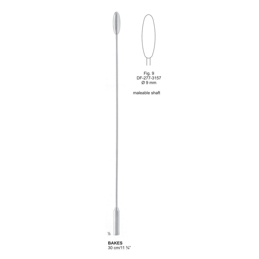 Bakes Gall Duct Dilators, 30cm Fig.9 , 9mm (DF-277-3157) by Dr. Frigz