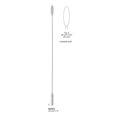 Bakes Gall Duct Dilators, 30cm Fig.9 , 9mm (DF-277-3157)