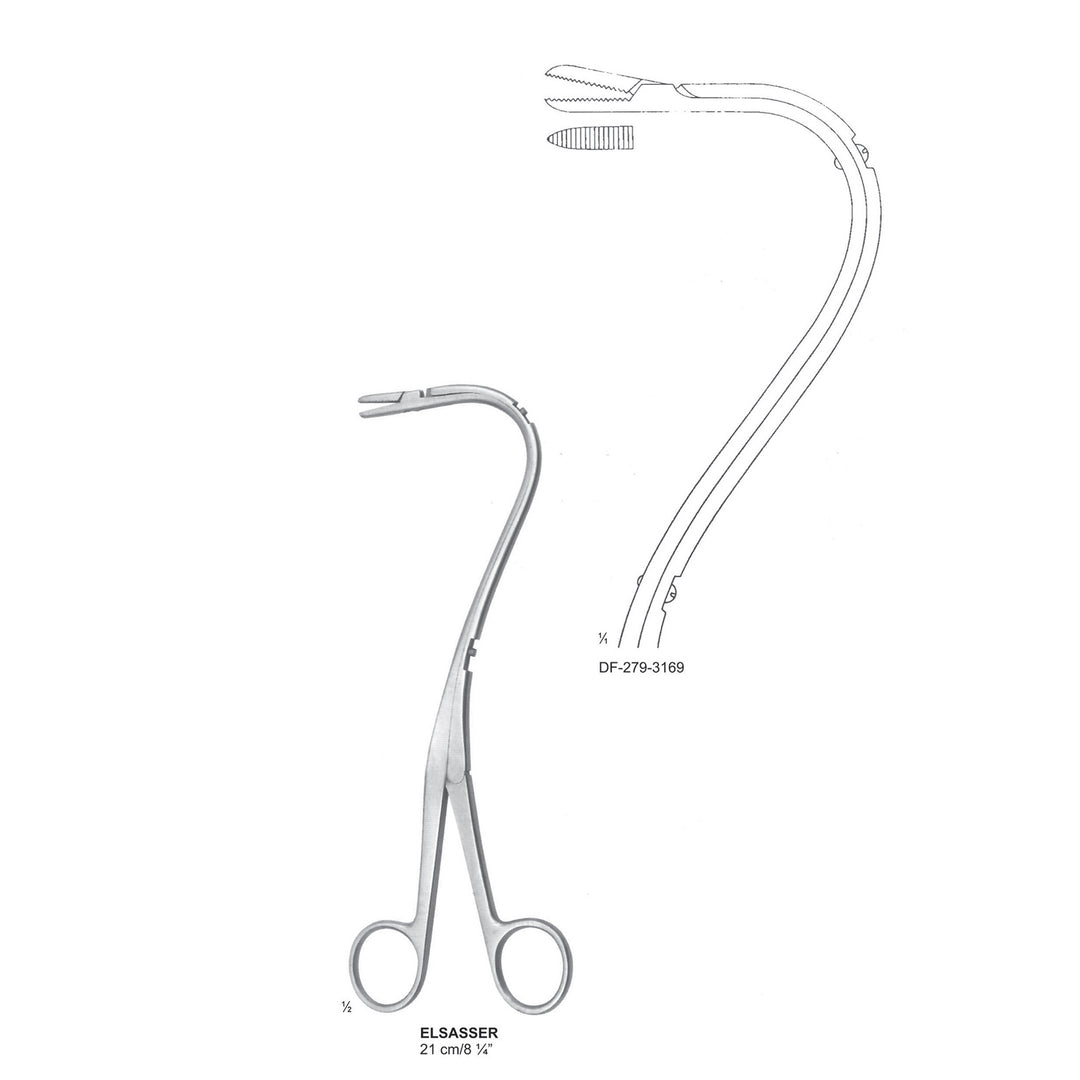 Elsasser Nephrostomy Forceps, 21cm (DF-279-3169) by Dr. Frigz