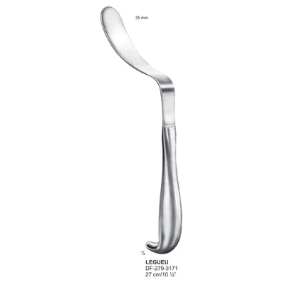 Legueu Kidney Spatula, 27Cm, 35mm (DF-279-3171) by Dr. Frigz
