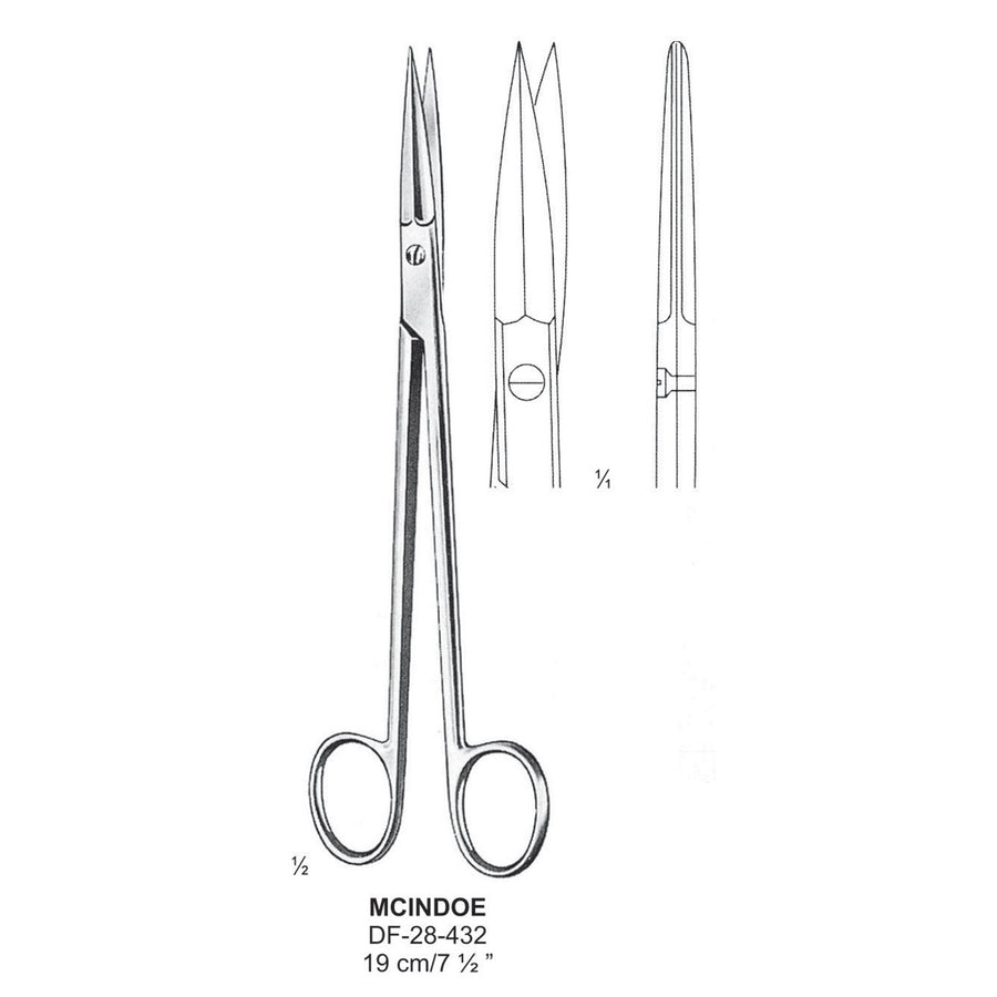 Mcindoe Scissor, Straight, 19cm  (DF-28-432) by Dr. Frigz