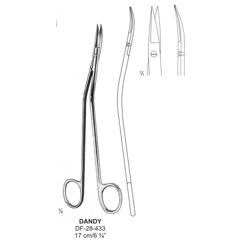 Dandy Scissors, 17cm  (DF-28-433) by Dr. Frigz