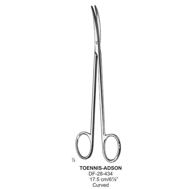 Toennis Scissors, Straight, 18cm  (DF-28-435) by Dr. Frigz