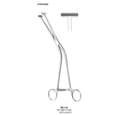 Millin Atrauma Forceps, 24.5cm (DF-280-3172A)