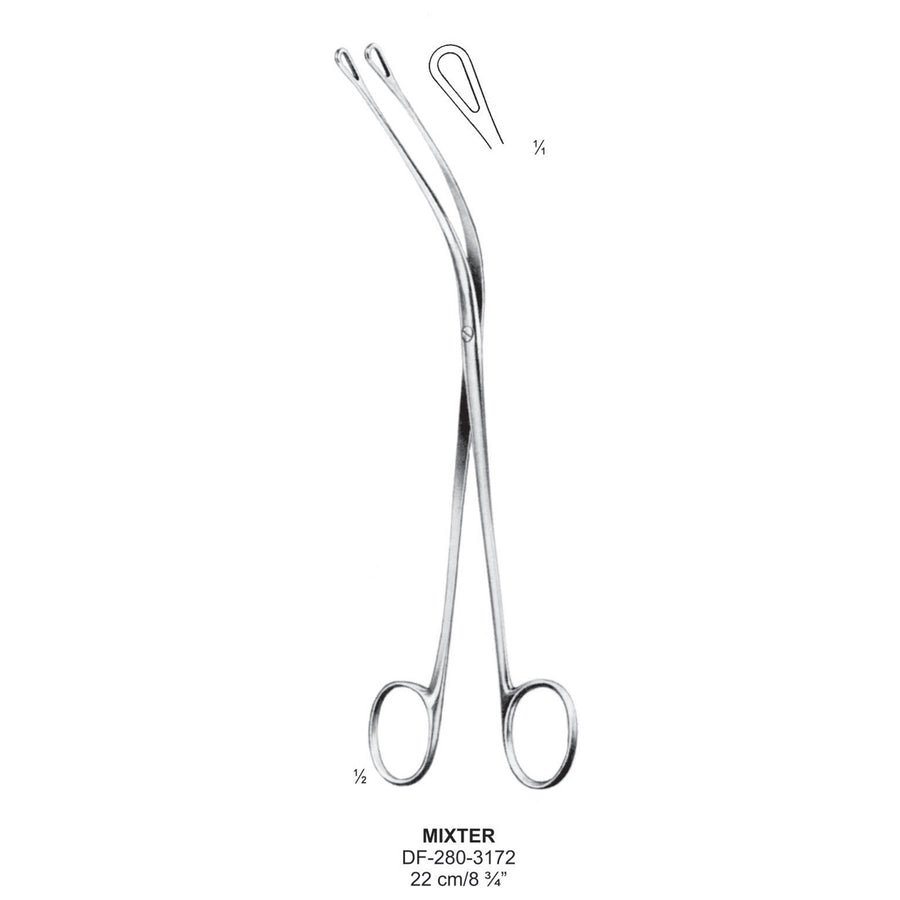 Mixter Gall Stone Forceps, 22cm  (DF-280-3172) by Dr. Frigz
