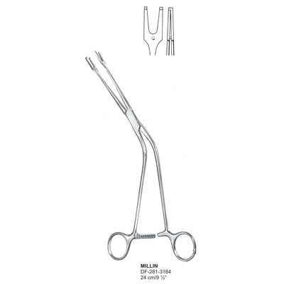 Millin Ligature Carrying Forceps, 24cm  (DF-281-3184) by Dr. Frigz
