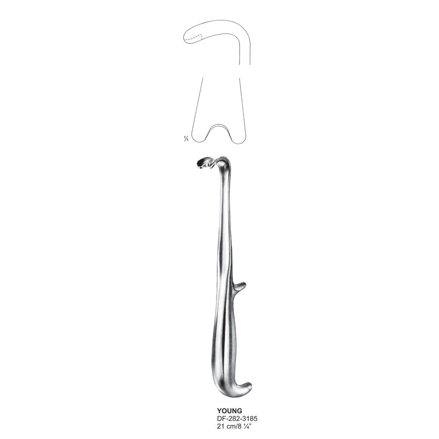 Young Prostatic Retractors, 21cm  (DF-282-3185) by Dr. Frigz