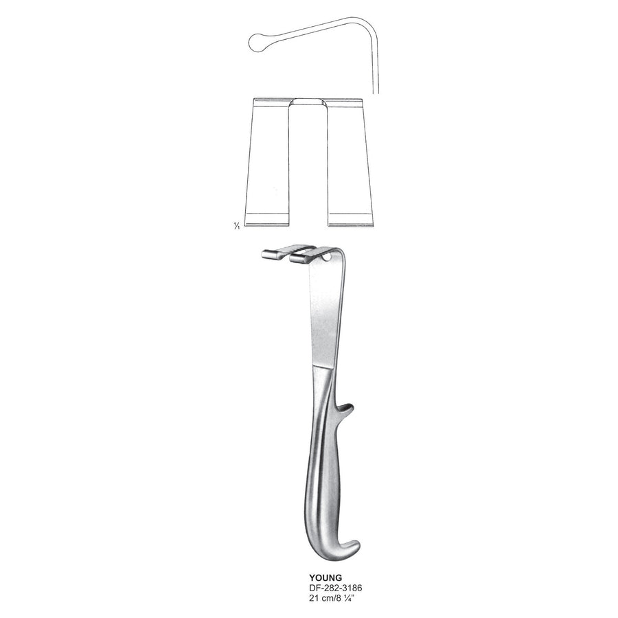Young Prostatic Retractors, 21cm  (DF-282-3186) by Dr. Frigz