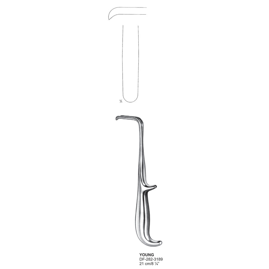 Young Prostatic Retractors, 21cm  (DF-282-3189) by Dr. Frigz