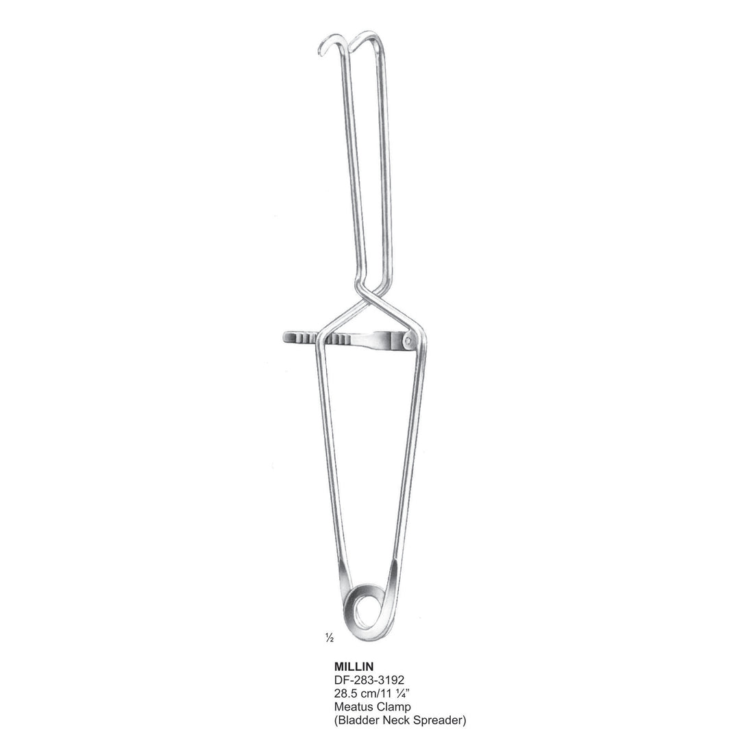 Millin Meatus Clamp, (Bladder Neck Spreader) , 28.5cm (DF-283-3192) by Dr. Frigz