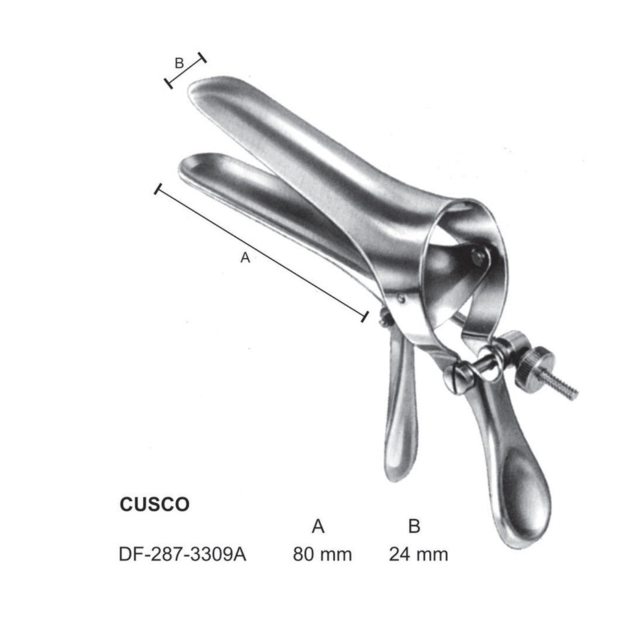 Cusco Vaginal Speculum 80X24mm (DF-287-3309A) by Dr. Frigz