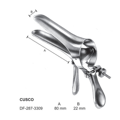 Cusco Vaginal Speculum 80X22mm  (DF-287-3309)