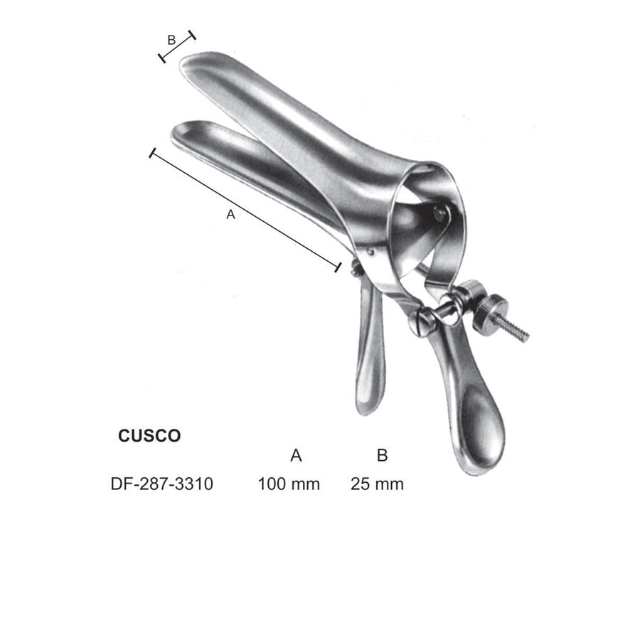 Cusco Vaginal Speculum 100 X 25mm (DF-287-3310) by Dr. Frigz