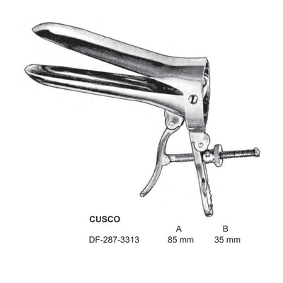 Cusco Vaginal Speculum 85X35mm  (DF-287-3313)
