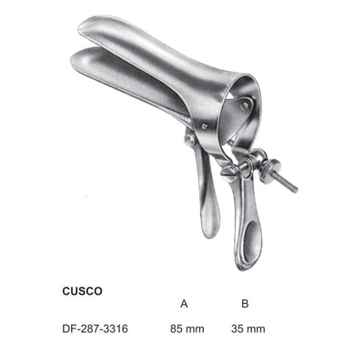Cusco Vaginal Speculum 85X35mm  (DF-287-3316)