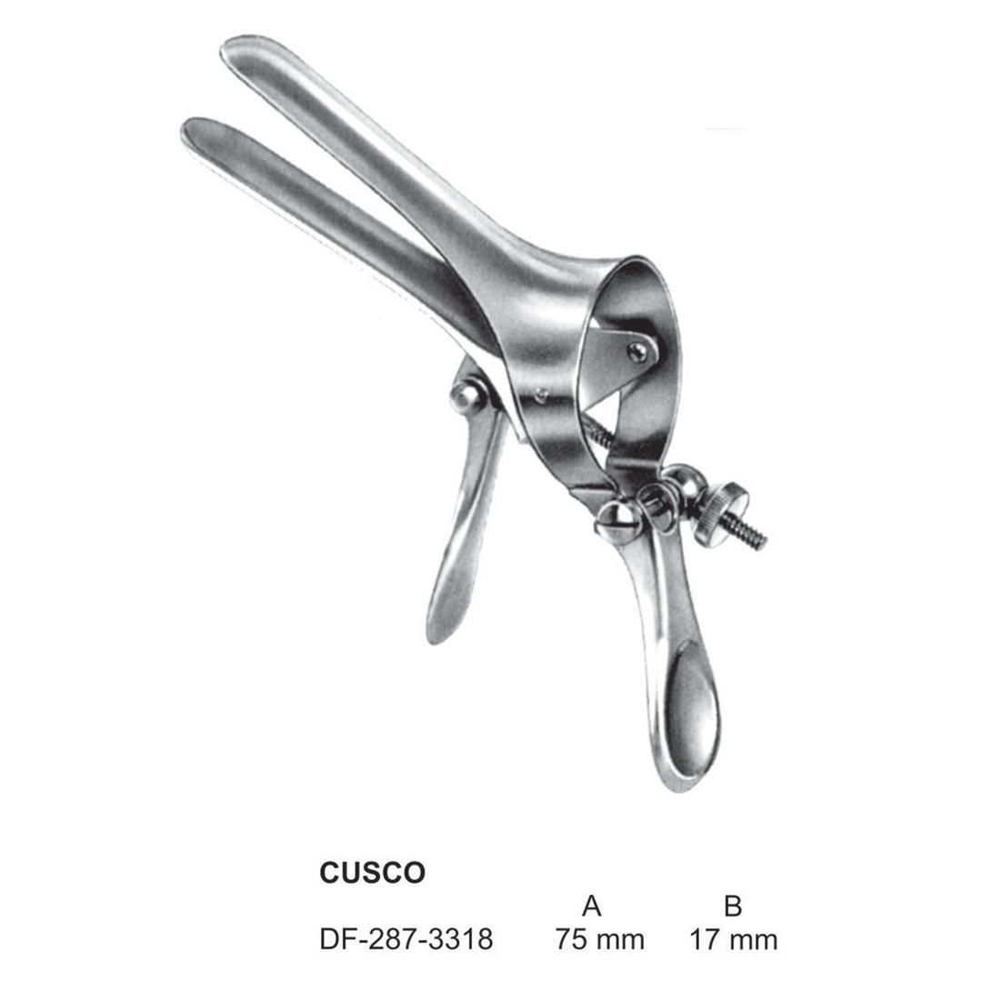 Cusco Vaginal Speculum 75 X 17mm (DF-287-3318) by Dr. Frigz