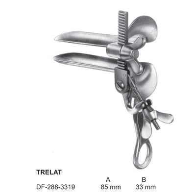 Trelat Vaginal Speculum Fig.1, 85X33mm  (DF-288-3319)