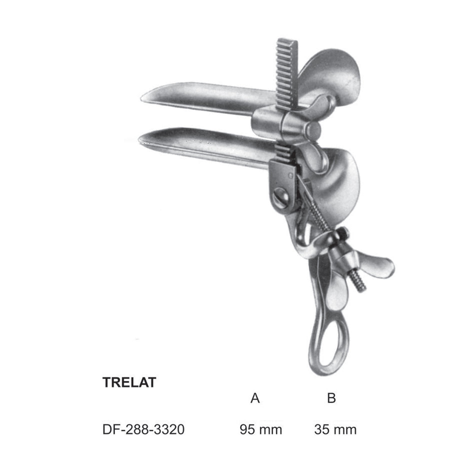 Trelat Vaginal Speculum Fig.2, 95X35mm  (DF-288-3320) by Dr. Frigz