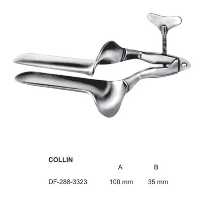 Collin Vaginal Speculum Fig.2, 100X35mm  (DF-288-3323) by Dr. Frigz