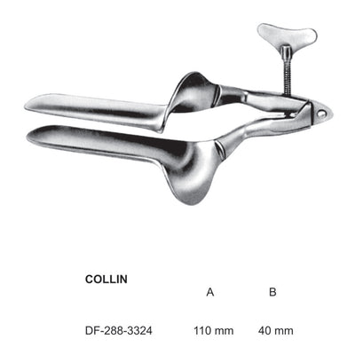 Collin Vaginal Speculum Fig.3, 110X40mm  (DF-288-3324) by Dr. Frigz