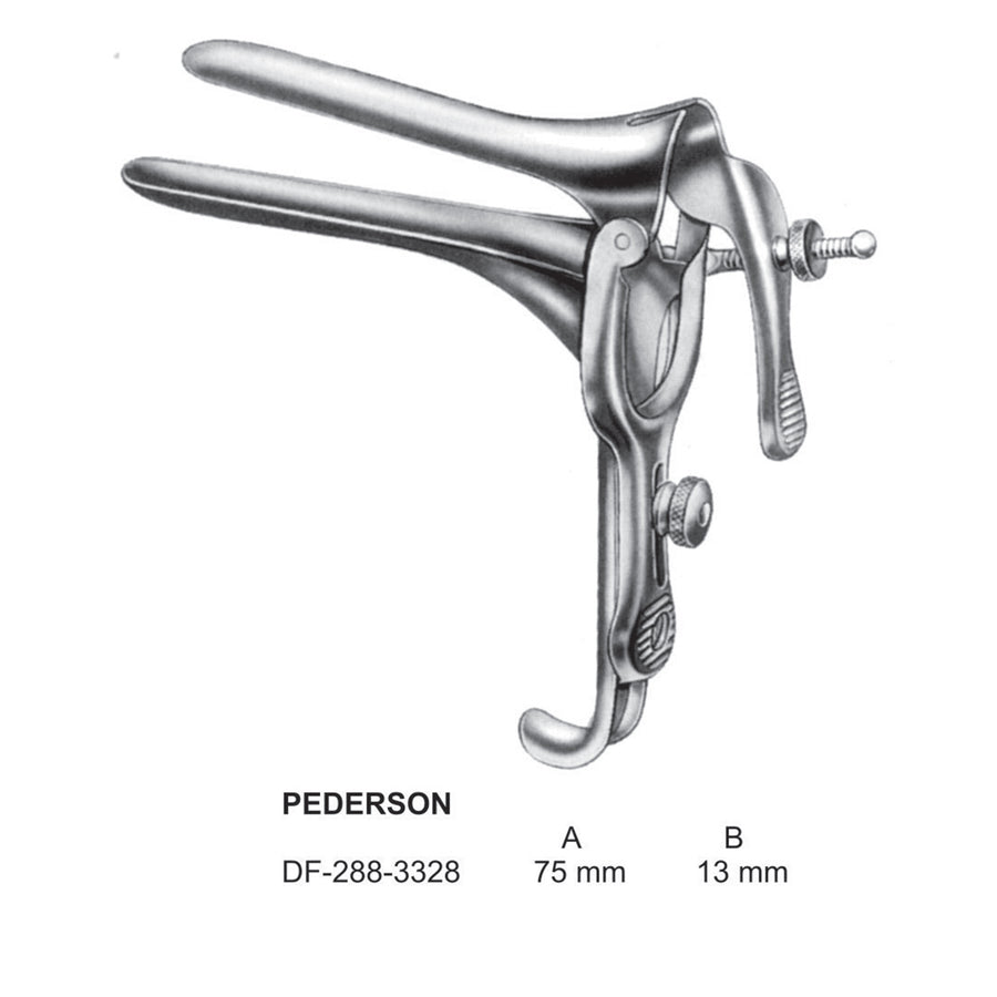 Pederson Vaginal Speculum Fig.1, 75X13mm  (DF-288-3328) by Dr. Frigz