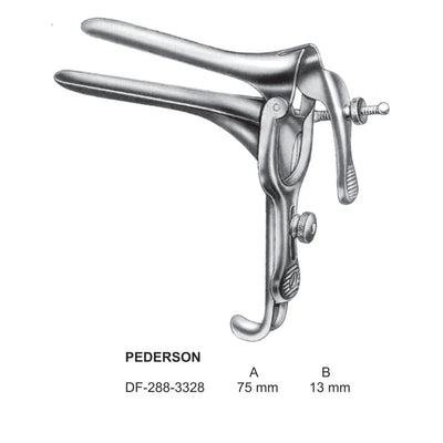Pederson Vaginal Speculum Fig.1, 75X13mm  (DF-288-3328)
