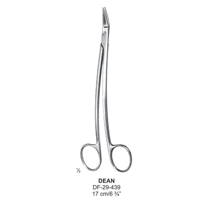 Dean Tonsil Scissors, Angled, 17cm (DF-29-439)