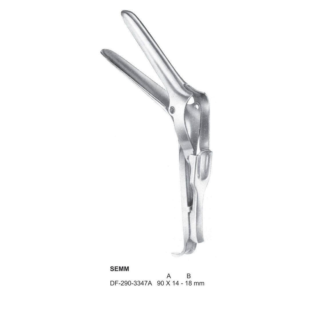 Semm Vaginal Speculum 90X14-18mm  (DF-290-3347A) by Dr. Frigz