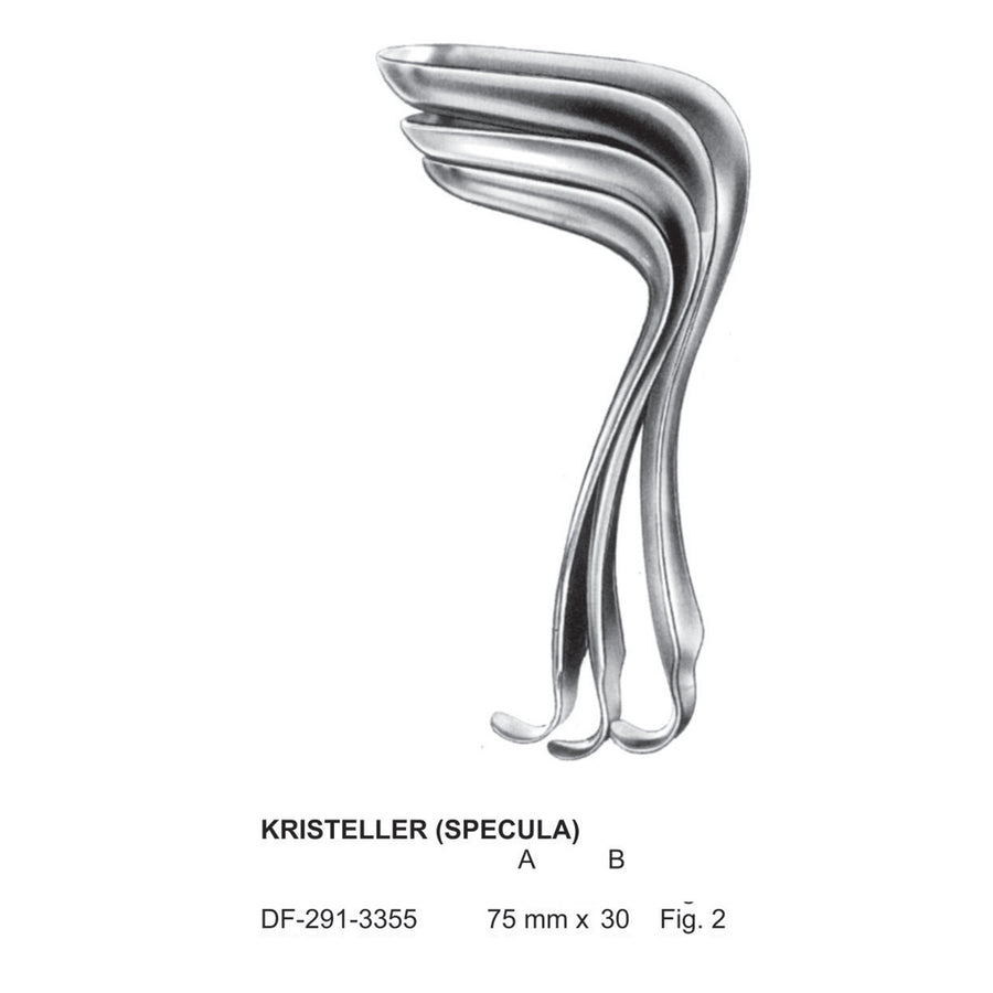 Kristeller Vaginal Specula Fig.2, 75X30mm  (DF-291-3355) by Dr. Frigz