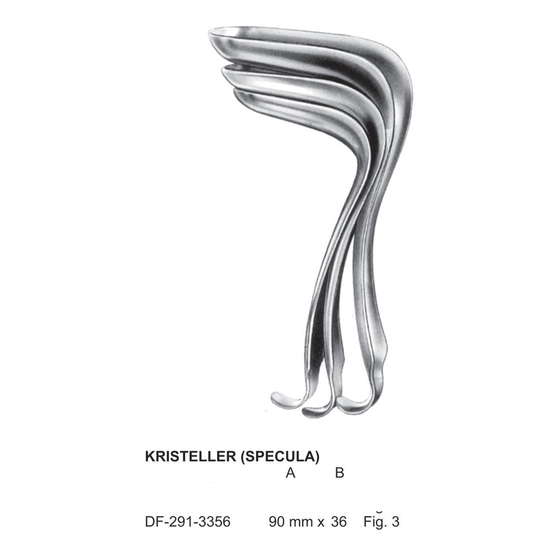 Kristeller Vaginal Specula Fig.3, 90X36mm  (DF-291-3356) by Dr. Frigz