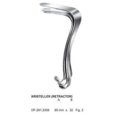 Kristeller Vaginal Retractors, Fig.3  95 X 32 mm  (DF-291-3359)