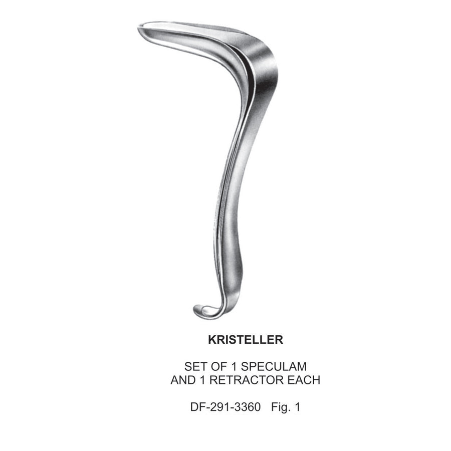 Kristeller (Set Of 1 Speculum & 1Retractors), Fig.1  (Df-291-3360) by Raymed
