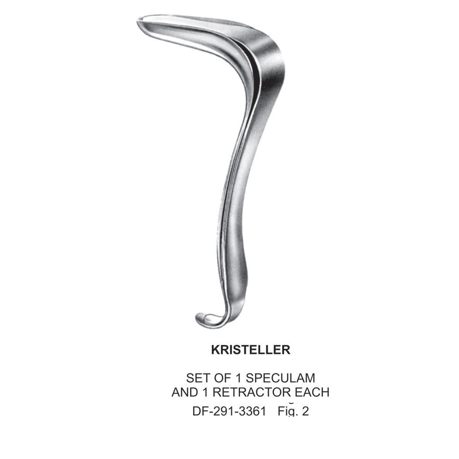 Kristeller (Set Of 1 Speculum & 1Retractors), Fig.2  (Df-291-3361) by Raymed