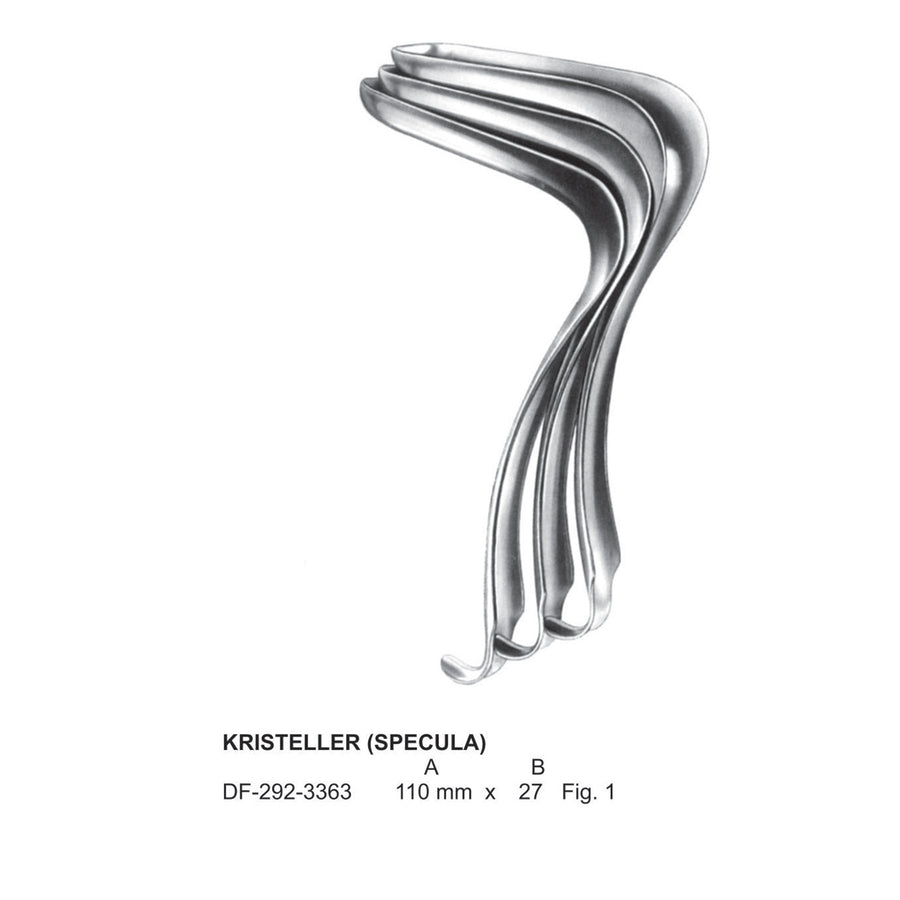 Kristeller Vaginal Specula, Fig.1 110 X 27mm (DF-292-3363) by Dr. Frigz